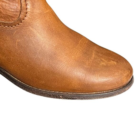 Frye Boots Womens Size 7 Brown Leather Western Ankle Pull On Boho Rodeo Booties - Picture 10 of 12